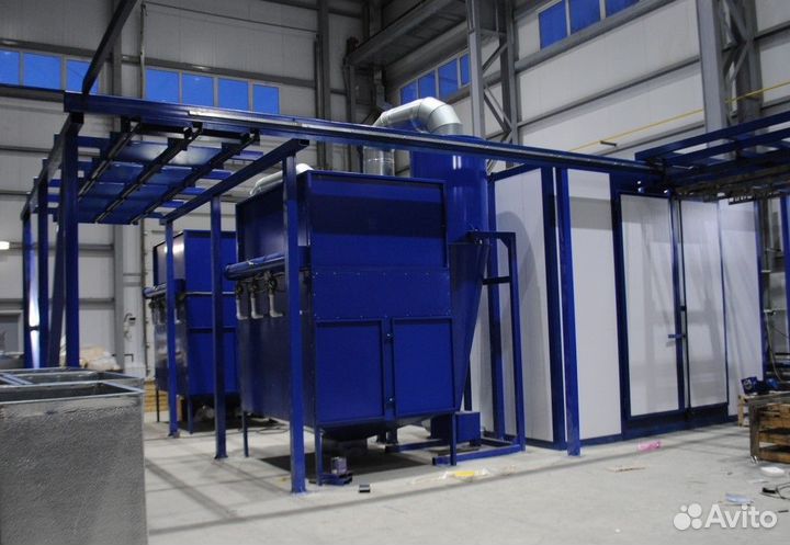 Обитаемая камера напыления порошковой краски