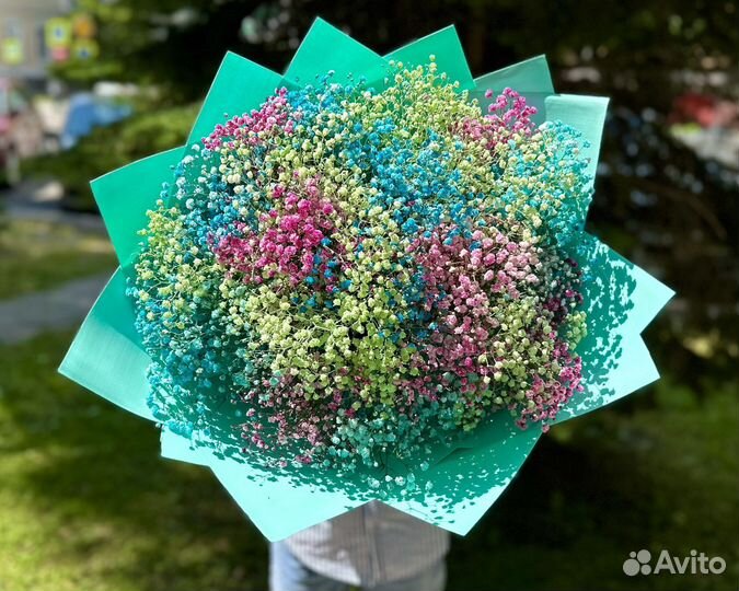 Букет из Радужной Гипсофилы с доставкой