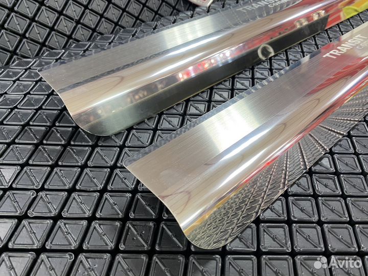 Накладки на пороги салона Ford Transit 2003-2012