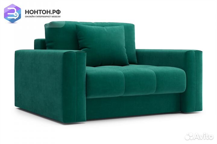 Кресло тик-так Монарх изумрудное