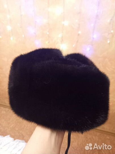 Норковая шапка мужская новая