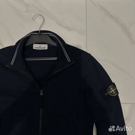 Stone Island Zip Brushed Cotton Fleece