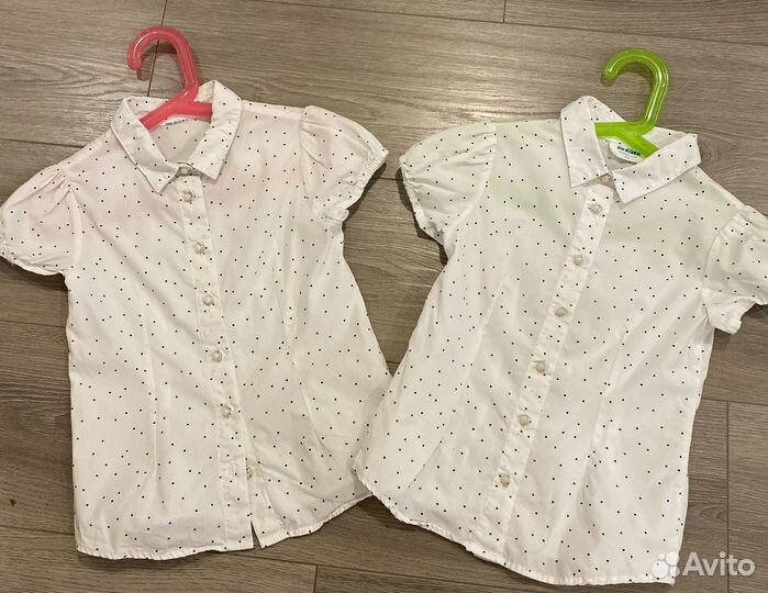 Блузки школьные 122 пакетом