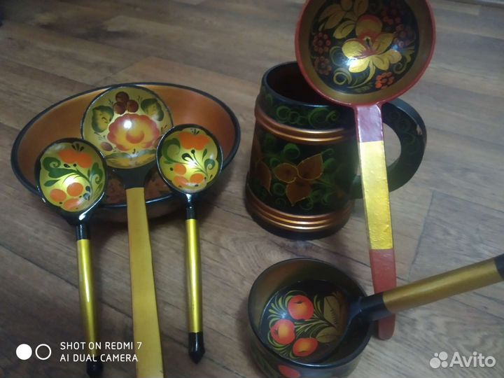 Деревянная посуда хохлома