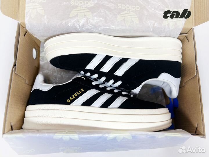 Кроссовки женские Adidas Gazelle Bold Core Black