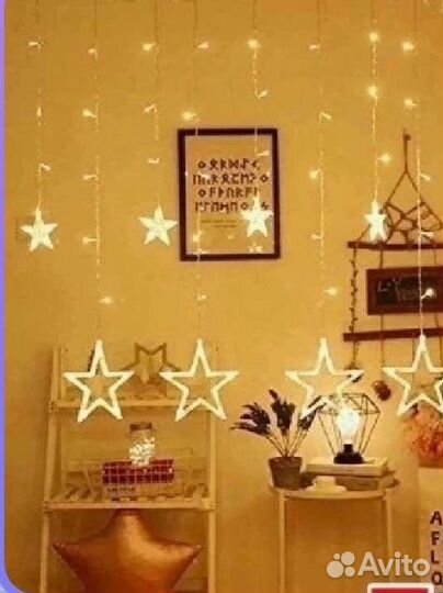 Гирлянда новая 3*1 желтая