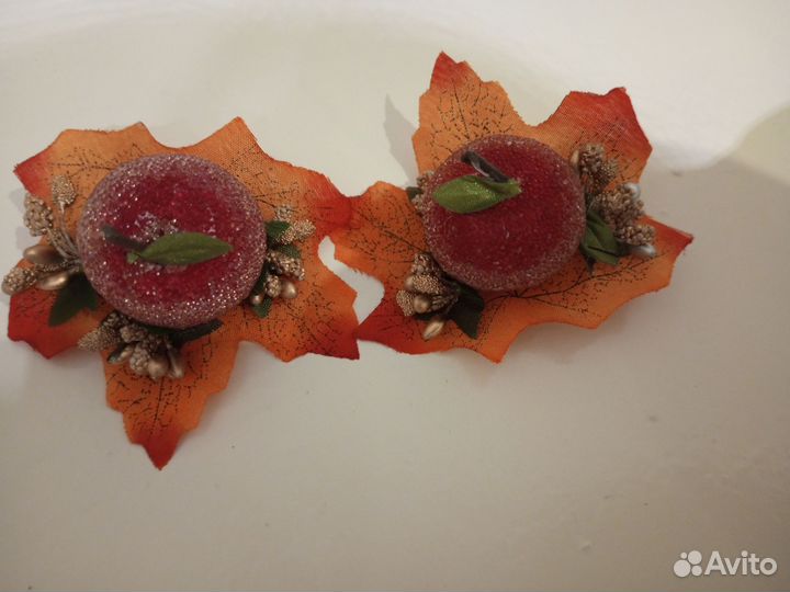 Заколки осенние и пояс новый набор