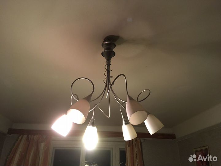 Люстра потолочная бу