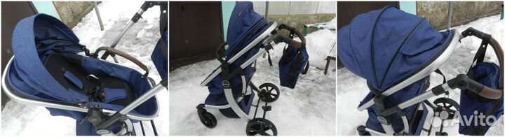 Коляска 2 в 1 Aimile почти Новая,красивая,лёгкая