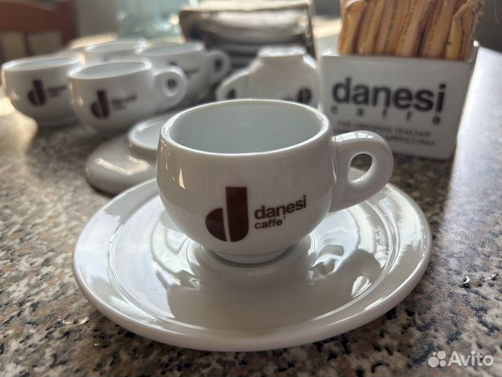 Danesi Италия чашки 50 мл, сахарница, блюдца