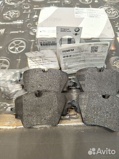 Колодки тормозные передние BMW 34106884492