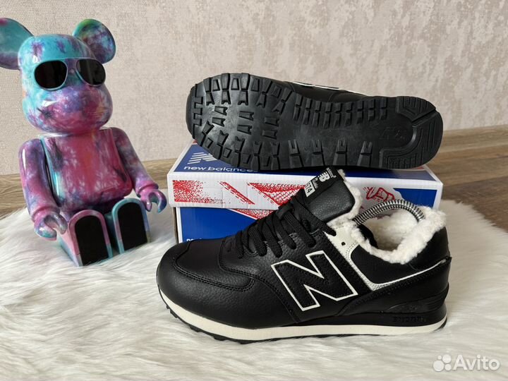 Меховые New Balance 574 Classic р.41-46 зимние