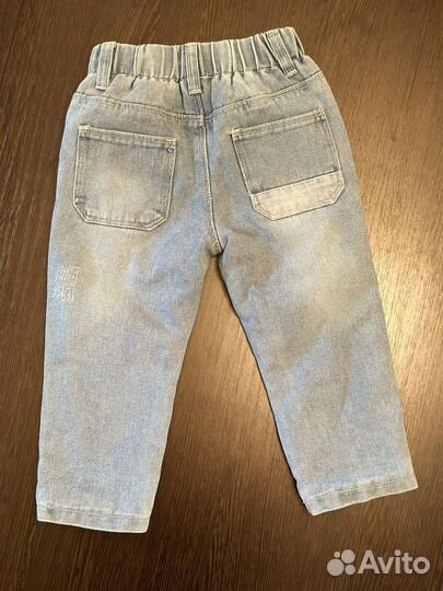 Джинсы детские утепленные 86