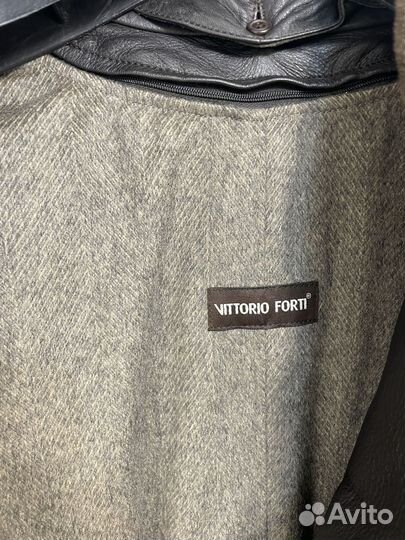 Кожаный дафлкот Vittorio Forti & Ermenegildo Zegna