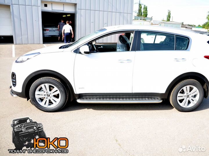 Защита порогов KIA Sportage
