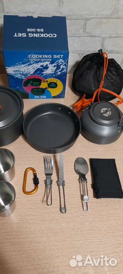 Туристический набор посуды 9 предметов