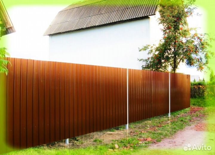 Забор из профнастила