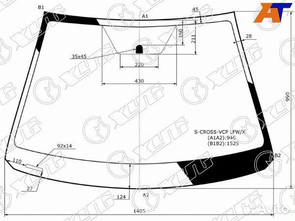 Стекло лобовое suzuki SX4