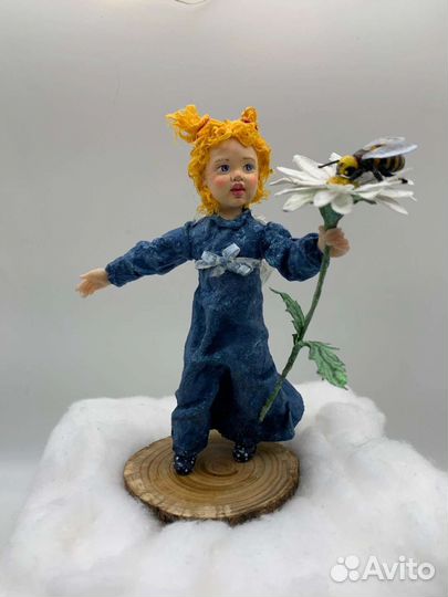 Ватная игрушка ангелочек