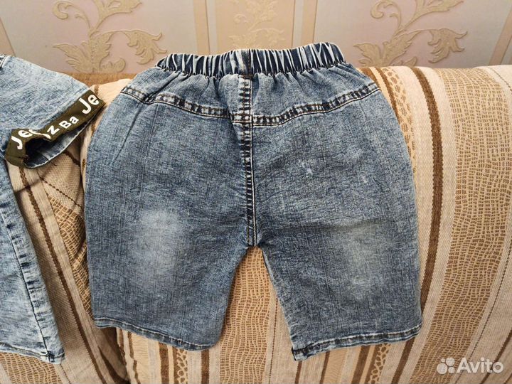 Летний джинсовый костюм на мальчика рост 110