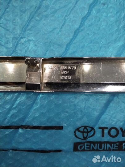 Молдинг бампера Toyota Highlander задний хром