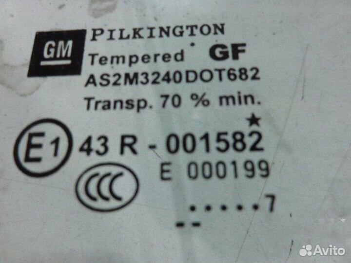 Стекло двери передней правой Opel Astra Gtc H