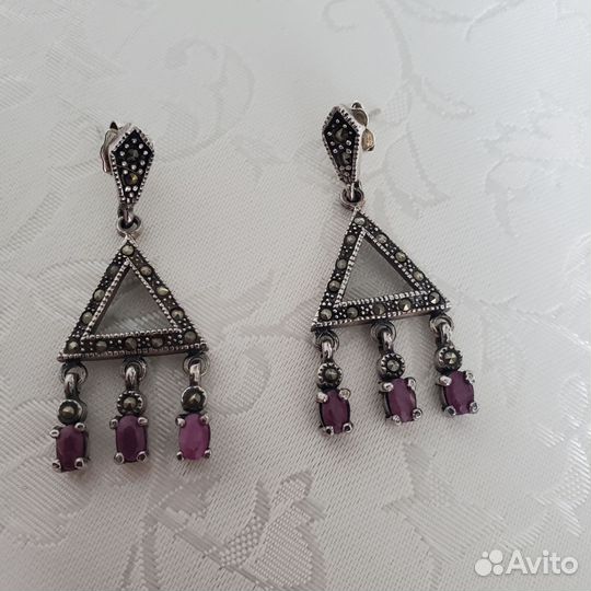 Серьги серебро 925 пробы