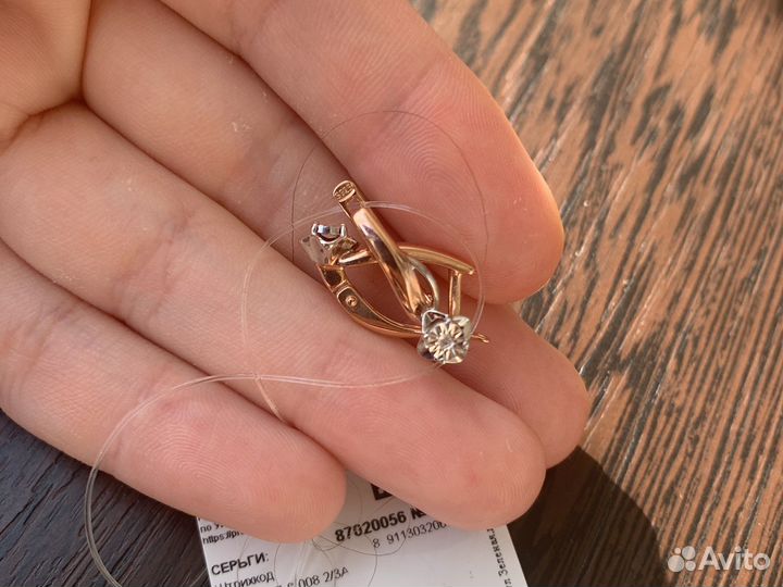 Серебряные серьги