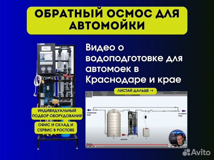 Обратный осмос для автомойки
