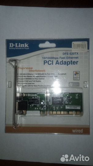 PCI адаптер D-Link DFE-520TX