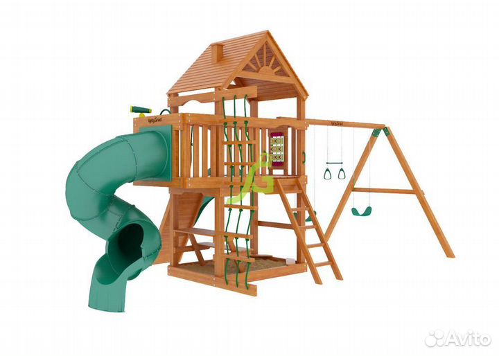 Игровой комплекс Шато с трубой (Дерево)