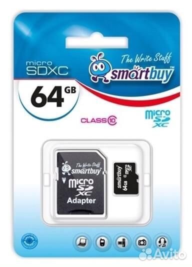 Карта памяти Smart Buy Micro sdhc 64Gb