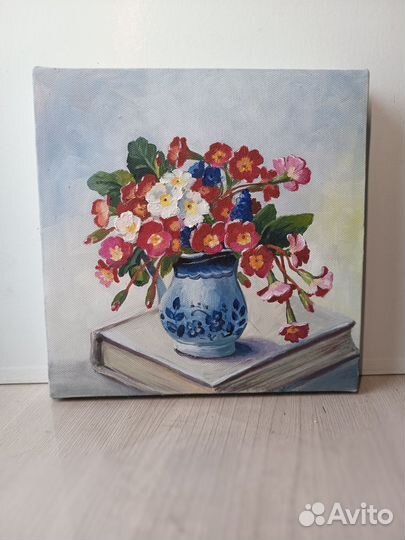 Картина маслом на холсте цветы