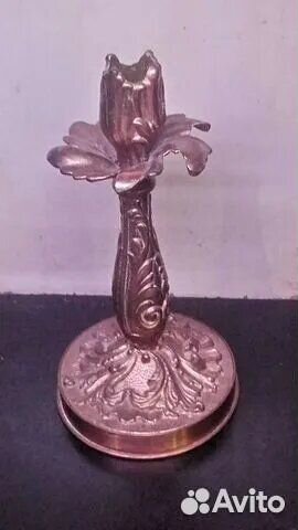 Латунный подсвечник