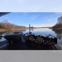 Плавучая баня на воде с чаном, Королев