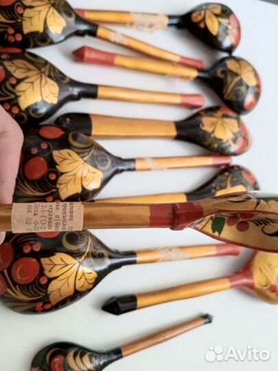 Ложки хохлома СССР