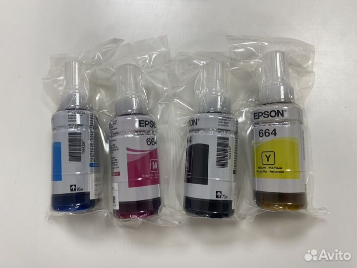 Набор чернил epson 664 T6644 4 шт. х 70мл