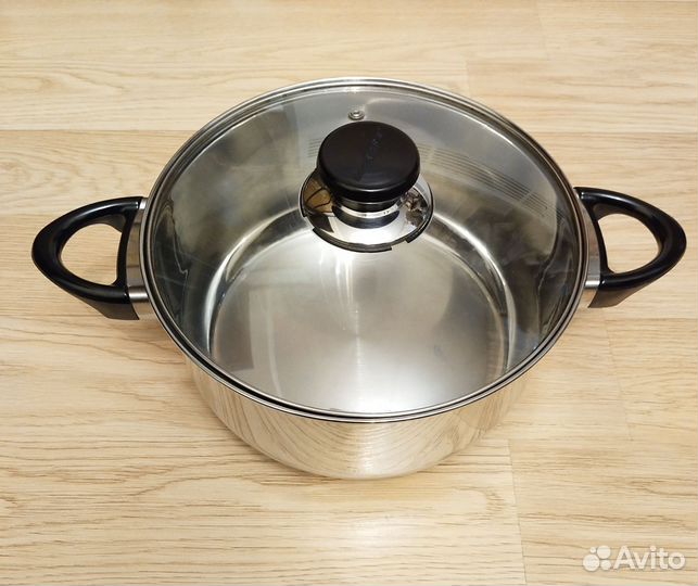 Кастрюля из нержавейки 5 литров Berghoff