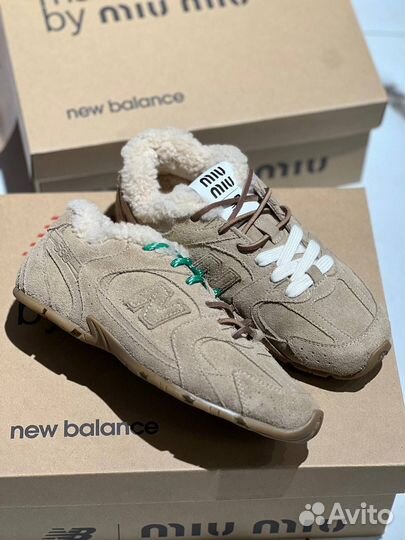 Кроссовки Miu Miu New Balance с мехом