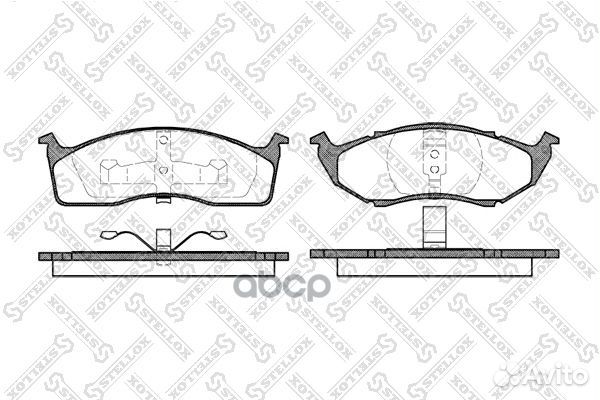 458 020B-SX колодки дисковые п. с антискр. пл