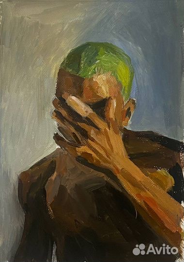 Ручная работа портет Franck ocean вльбом blond