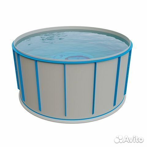 Бассейн полипропиленовый круглый (купель) 3*1,5