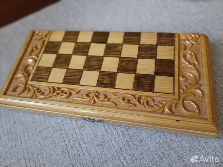 Нарды шашки резные