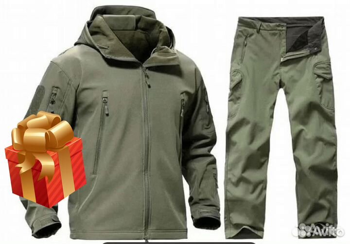 Тактический костюм softshell олива все размеры