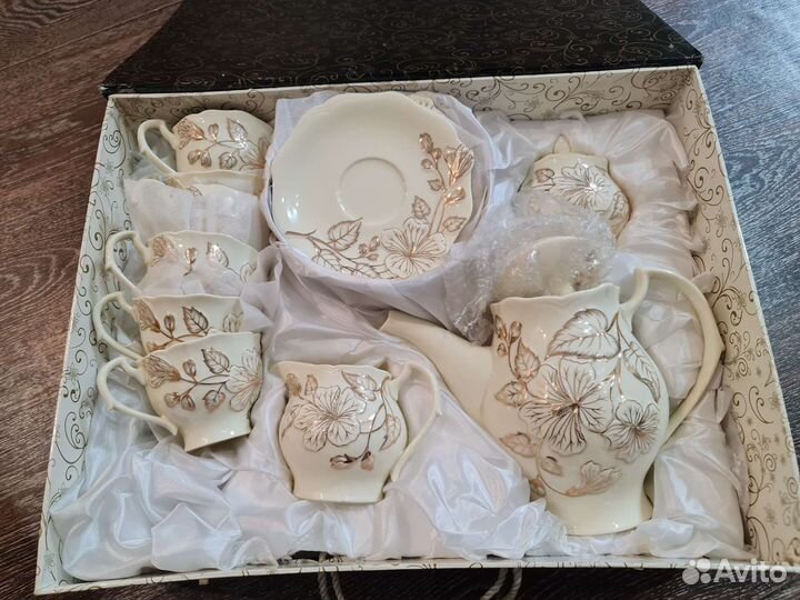 Сервиз чайный 15 предметов китайский фарфор