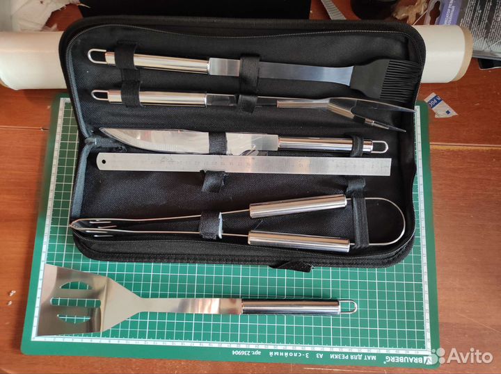 Набор для барбекю, шашлыка. Подарочный набор 5 поз