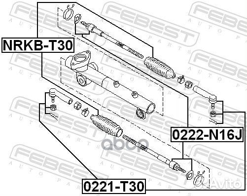 Пыльник рулевой рейки лев nissan X-trail T3