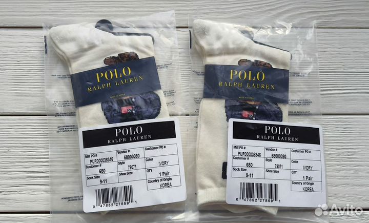 Носки Polo Ralph Lauren с мишкой оригинал