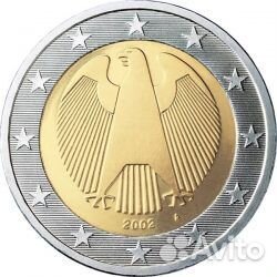 Монета 2 евро из оборота Германия