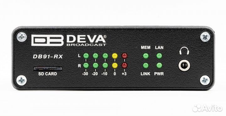 Deva broadcast DB91-RX, Компактный IP аудио декодер второго поколения. Несимметричные выходы, spdif